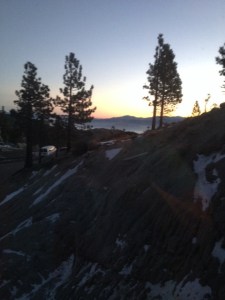 Sunrise -- View over toward Carson Valley
